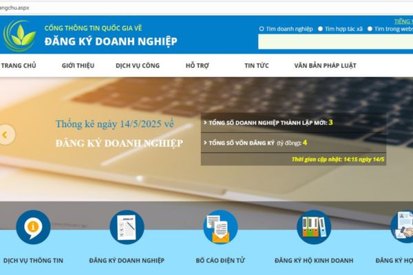 cập nhật địa chỉ công ty